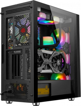 Корпус Formula F-3703 черный без БП ATX 5x120mm 4x140mm 2xUSB2.0 1xUSB3.0 audio bott PSU от магазина РЭССИ