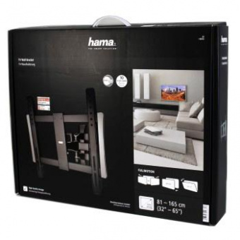 Кронштейн для телевизора Hama Fullmotion TV Premium черный 32"-65" макс.50кг настенный от магазина РЭССИ