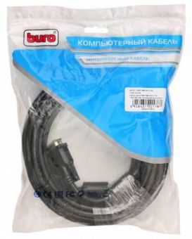 Кабель Buro HDMI-19M-DVI-D-10M HDMI (m) DVI-D (m) 10м феррит.кольца черный от магазина РЭССИ