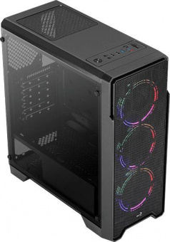 Корпус Aerocool Ore Saturn FRGB-G-BK-v1 черный без БП ATX 3x120mm 2xUSB2.0 1xUSB3.0 audio bott PSU от магазина РЭССИ