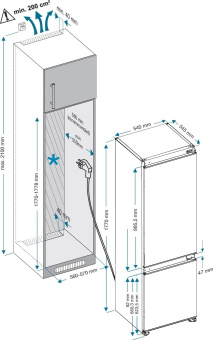Холодильник Hyundai HBR 1784 2-хкамерн. белый от магазина РЭССИ