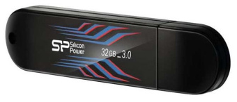 Флеш Диск Silicon Power 32Gb Blaze B10 SP032GBUF3B10V1B USB3.0 черный/синий от магазина РЭССИ