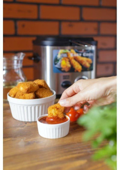 Фритюрница GFGril GFF-025 840Вт серебристый/черный от магазина РЭССИ