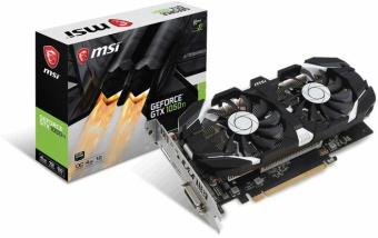 Видеокарта MSI PCI-E GTX 1050 Ti 4GT OCV1 NVIDIA GeForce GTX 1050TI 4096Mb 128 GDDR5 1341/7008 DVIx1 HDMIx1 DPx1 HDCP Ret от магазина РЭССИ