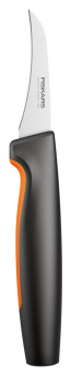Нож кухонный Fiskars Functional Form 1057546 стальной для масла/сыра лезв.80мм прямая заточка черный/оранжевый блистер от магазина РЭССИ
