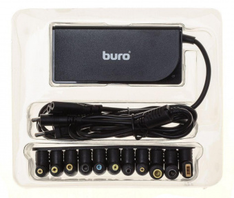 Блок питания Buro BUM-0220B65 автоматический 65W 18.5V-20V 11-connectors 3.25A 1xUSB 2.4A от бытовой электросети LED индикатор от магазина РЭССИ