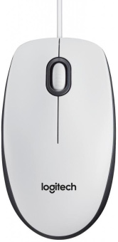 Мышь Logitech M100 белый/черный оптическая (1000dpi) USB для ноутбука (2but) от магазина РЭССИ