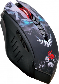 Мышь A4Tech Bloody R80 Plus Skull черный/рисунок оптическая (5000dpi) беспроводная USB (7but) от магазина РЭССИ