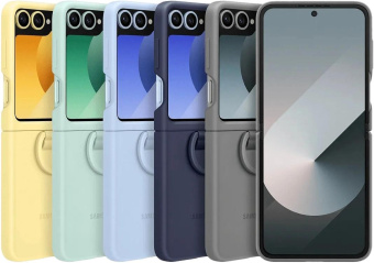 Чехол (клип-кейс) Samsung для Samsung Galaxy Z Flip6 Silicone Case Silicone Case Flip 6 (F741) желтый (EF-PF741TYEGRU) от магазина РЭССИ