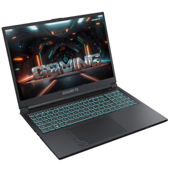 Ноутбук Gigabyte G6 Core i7 13620H 16Gb SSD512Gb NVIDIA GeForce RTX4060 8Gb 16" IPS FHD+ (1920x1200) FreeDOS black WiFi BT Cam (KF-H3KZ853KD) от магазина РЭССИ