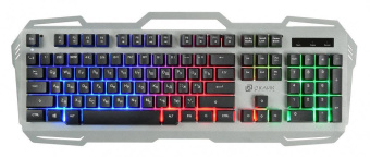 Клавиатура Оклик 747G FROZEN серый/черный USB Multimedia for gamer LED от магазина РЭССИ