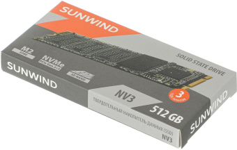 Накопитель SSD SunWind PCIe 3.0 x4 512GB SWSSD512GN3T NV3 M.2 2280 от магазина РЭССИ
