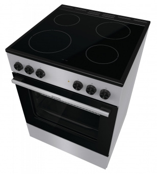 Плита Электрическая Gorenje GEC6A11SG серый стеклокерамика (без крышки) от магазина РЭССИ