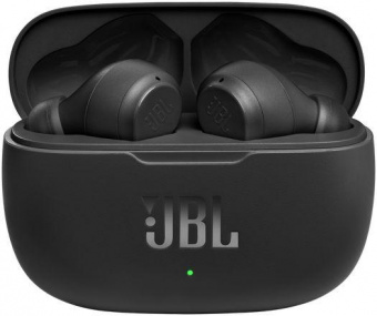 Гарнитура вкладыши JBL Wave 200TWS черный беспроводные bluetooth в ушной раковине (JBLW200TWSBLKIN) от магазина РЭССИ