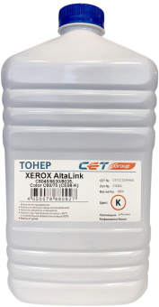Тонер Cet CE08-K CET111039660 черный бутылка 660гр. для принтера XEROX AltaLink C8045/8030/8035, Color C60/70 от магазина РЭССИ