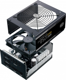 Блок питания Cooler Master ATX 1250W MWE Gold V2 80+ gold 24pin APFC 140mm fan 12xSATA Cab Manag от магазина РЭССИ