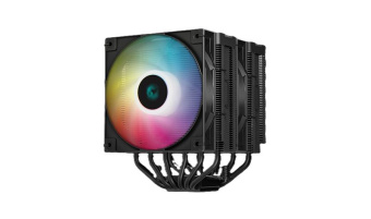 Устройство охлаждения(кулер) Deepcool AG620 Digital Bk ARGB Soc-AM5/AM4/1151/1200/2066/1700 черный/белый 4-pin 29.4dB Al+Cu 260W 1370gr Ret (R-AG620-BKADMN-G-2) от магазина РЭССИ