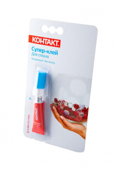 Клей КОНТАКТ Супер-клей для стекла (3г) BL1 в шоу-боксе 10шт от магазина РЭССИ