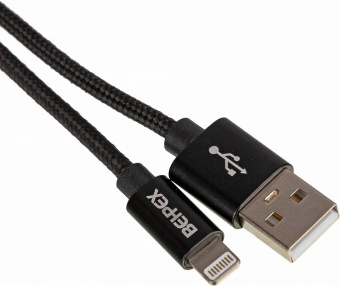 Кабель USB (m)-Lightning (m) 1м черный от магазина РЭССИ