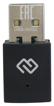 Сетевой адаптер WiFi Digma DWA-N300C N300 USB 2.0 (ант.внутр.) 1ант. (упак.:1шт) от магазина РЭССИ
