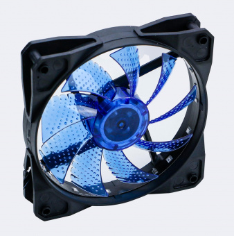Вентилятор Digma DFAN-LED-BLUE 120x120x25mm 3-pin 4-pin (Molex)23dB 115gr LED Ret от магазина РЭССИ