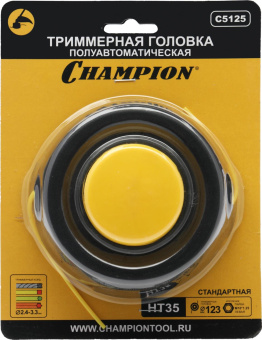 Катушка для садовых триммеров Champion HT35 d=3.3мм L=3м для Champion: Т233, Т256 ,Т263, Т266, Т333, Т334FS, Т336, Т337, Т436, Т437, Т516, Т517, ET1004A, ET1200A; ECHO: SRM-22GES, SRM-2305SI, SRM- 2655SI, SRM-330ES, SRM-350ES, SRM-4605; HUSQVARNA: 122L, 1 от магазина РЭССИ