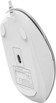 Мышь A4Tech Fstyler FM26 серебристый/белый оптическая (1600dpi) USB для ноутбука (4but) от магазина РЭССИ