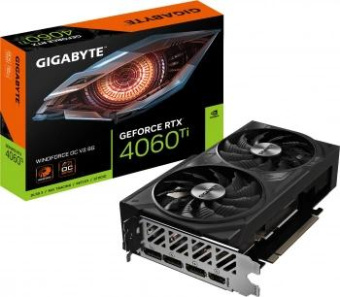 Видеокарта Gigabyte PCI-E 4.0 GV-N406TWF2OCV2-8GD NVIDIA GeForce RTX 4060TI 8Gb 128bit GDDR6 2550/18000 HDMIx1 DPx3 HDCP Ret от магазина РЭССИ