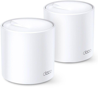 Бесшовный Mesh роутер TP-Link Deco X60(2-Pack) AX3000 10/100/1000BASE-TX белый от магазина РЭССИ