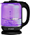 Чайник электрический Hyundai HYK-G5809 1.7л. 2200Вт фиолетовый/черный (корпус: стекло) от магазина РЭССИ