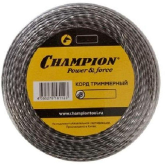 Леска для садовых триммеров Champion C7044 d=2мм L=15м от магазина РЭССИ