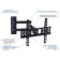 Картинка Кронштейн для телевизора Kromax PIXIS-XS черный 22"-55" макс.30кг настенный поворотно-выдвижной и наклонный от магазина РЭССИ Кронштейн для телевизора Kromax PIXIS-XS черный 22"-55" макс.30кг настенный поворотно-выдвижной и наклонный от магазина РЭССИ