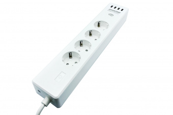 Сетевой фильтр Digma DiPlug Strip 40 дистанц.вкл/выкл белый DIPLUG STRIP 40 от магазина РЭССИ