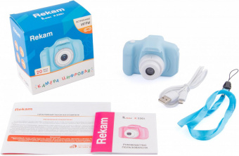 Фотоаппарат Rekam iLook K330i голубой 20Mpix 2" 720p SDXC CMOS/Li-Ion от магазина РЭССИ