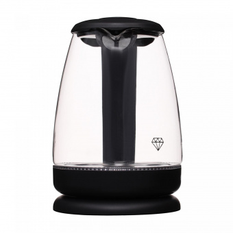 Чайник электрический Hyundai HYK-G1001 1.7л. 2200Вт черный (корпус: стекло) от магазина РЭССИ