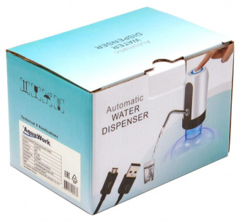 Помпа для 19л бутыли Aqua Work H-RP14 электрический черный/белый от магазина РЭССИ