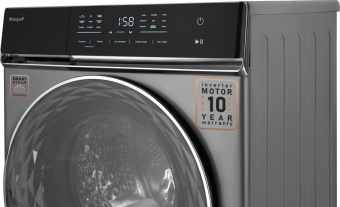 Стиральная машина Weissgauff WM 879 Diamond Inverter Steam класс: B загр.фронтальная макс.:10кг серебристый от магазина РЭССИ