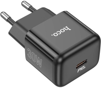 Сетевое зар./устр. Hoco N32 Glory Black 30W (PD+QC+AFC) USB-C универсальное черный от магазина РЭССИ
