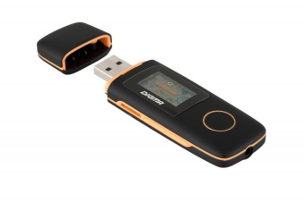 Плеер Flash Digma U3 4Gb черный/оранжевый/1.1"/FM/microSDHC от магазина РЭССИ