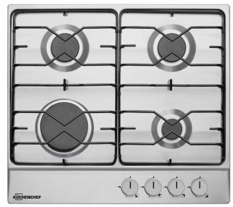 Газовая варочная поверхность Kuchenchef KHG610X нержавеющая сталь от магазина РЭССИ