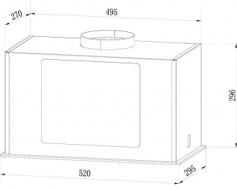 Вытяжка встраиваемая Weissgauff Antlia 850 WH белый управление: кнопочное (1 мотор) от магазина РЭССИ