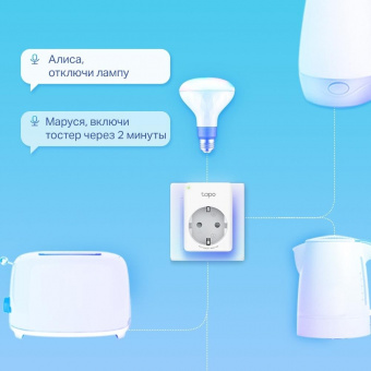 Умная розетка TP-Link Tapo P110(2-pack) EU VDEBT Wi-Fi белый от магазина РЭССИ