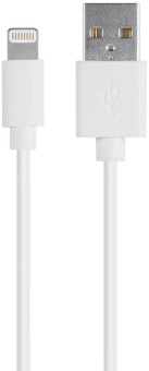 Кабель Premier 6-703 1.0W USB-A-Lightning (m) 1м белый пакет от магазина РЭССИ