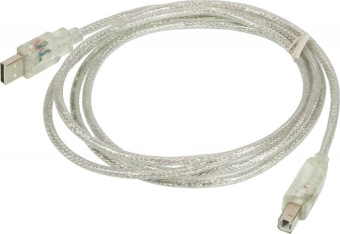 Кабель Ningbo USB A(m) USB B(m) 1.8м прозрачный (блистер) от магазина РЭССИ