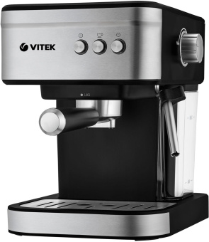 Кофеварка рожковая Vitek VT-8468 1000Вт черный/стальной от магазина РЭССИ