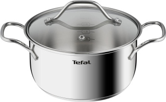 Кастрюля Tefal Intuition B8644474 2.8л. d=20см (с крышкой) серебристый (2100125814) от магазина РЭССИ