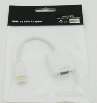 Переходник HDMI (m) VGA (f) 0.1м белый от магазина РЭССИ