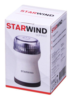 Кофемолка Starwind SGP4422 200Вт сист.помол.:ротац.нож вместим.:40гр белый/коричневый от магазина РЭССИ