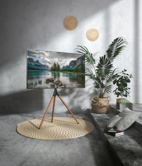Подставка для телевизора Cactus CS-ST1246BKWN черный/орех 45"-65" макс.32кг напольный от магазина РЭССИ