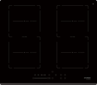 Индукционная варочная поверхность Hyundai HHI 6781 BG черный от магазина РЭССИ